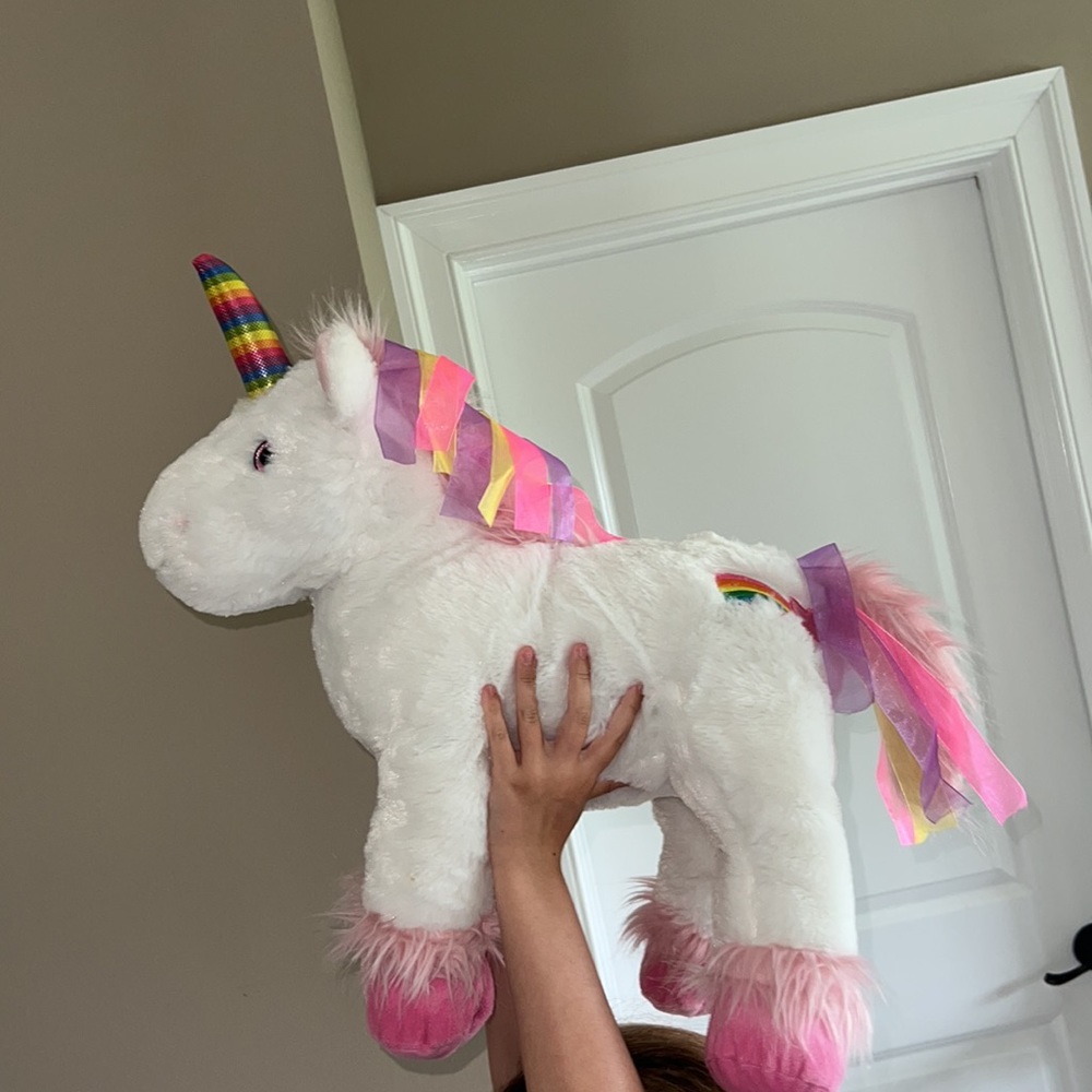Stuffed unicorn plush EUC